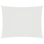 vidaXL Voile de parasol tissu oxford rectangulaire 6x7 m blanc