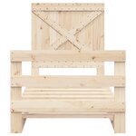 vidaXL Cadre de lit sans matelas avec tête de lit 90x200 cm