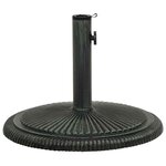 vidaXL Socle de parasol Vert 45x45x30 cm Fonte