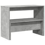 vidaXL Ensemble table à manger et bancs 3 Pièces bois d'ingénierie