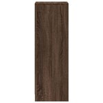 vidaXL Buffet avec LED chêne marron 38x34x100 cm bois d'ingénierie