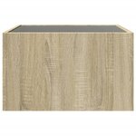 vidaXL Table basse avec LED infini chêne sonoma 50x50x30 cm
