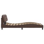 vidaXL Cadre de lit avec LED sans matelas marron 100x200 cm