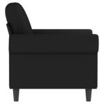 vidaXL Fauteuil Noir 60 cm Velours