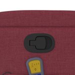 vidaXL Fauteuil de massage inclinable Rouge bordeaux Tissu