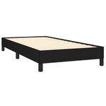 vidaXL Cadre de lit Noir 90x190 cm Tissu