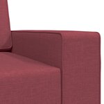 vidaXL Canapé Lit 2-en-1 Rouge Vin 245x150x60.5 cm Tissu