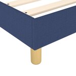 vidaXL Cadre de lit Bleu 80x200 cm Tissu