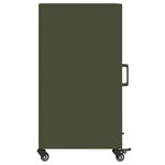 vidaXL Buffet vert olive 36x39x72 cm acier laminé à froid
