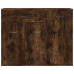 vidaXL Buffet Chêne fumé 88x30x70 cm Bois d'ingénierie