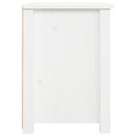 vidaXL Tables de chevet 2 Pièces Blanc 40x35x49 cm Bois de pin massif