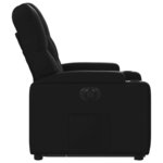 vidaXL Fauteuil inclinable électrique noir similicuir