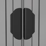 vidaXL Abri de jardin Gris clair 192x108x223 cm Acier galvanisé