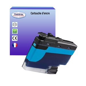 T3AZUR- Cartouche compatible avec Brother MFC-J5340DW MFC-J5345DW MFC-J5740DW MFC-J6540DW MFC-J6940DW LC422XL Cyan
