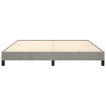 vidaXL Cadre de lit Gris clair 180x200 cm Velours