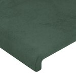 vidaXL Têtes de lit 4 Pièces Vert foncé 80x5x78/88 cm Velours