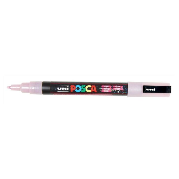 Marqueur PC3ML Pointe conique fine en plastique Rose Pailleté x 6 POSCA