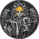 Monnaie en argent 2000 francs g 62.2 (2 oz) millésime 2023 great greek mythology medusa