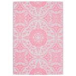 vidaXL Tapis d'extérieur rose 140x200 cm PP