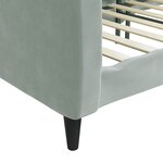 vidaXL Lit de repos gris clair 100x200 cm velours