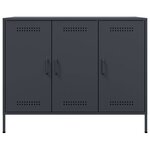 vidaXL Buffet anthracite 100 5x39x79 cm acier laminé à froid