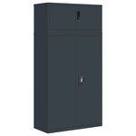 vidaXL Classeur anthracite 90x40x180 cm Acier