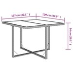 vidaXL Ensemble à dîner de jardin avec coussins 5 Pièces poly rotin noir