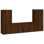 vidaXL Ensemble de meubles TV 4 Pièces Chêne marron Bois d'ingénierie