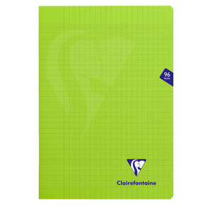 Cahier MIMESYS Piqué Polypro 21 x 29 7 cm 96 pages 90g Séyès Vert CLAIREFONTAINE