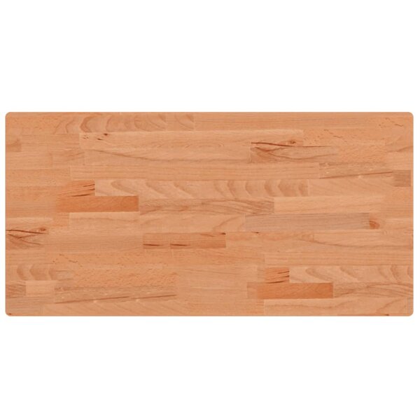 vidaXL Dessus de table 80x40x2 5 cm rectangulaire bois massif de hêtre