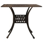 Ensemble de bistro jardin meuble extérieur terrasse 5 pièces aluminium coulé bronze 02_0013534