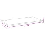 vidaXL Dessus de bureau 80x40x2 5 cm bambou