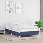 vidaXL Cadre de lit Bleu 80x200 cm Tissu