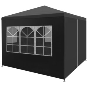 vidaXL Tente de réception 3 x 3 m Anthracite