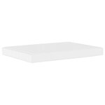vidaXL Lit avec matelas blanc et noir 140x200 cm similicuir