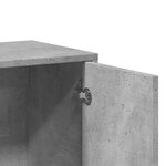vidaXL Buffet gris béton 60x31x70 cm bois d'ingénierie