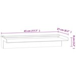 vidaXL Déversoir pour cascade avec LED RVB Inox 45 cm