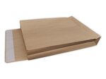 Lot de 100 enveloppes pochettes kraft armé à soufflet marron 260 x 330 + 50 mm