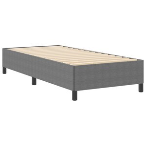 Cadre de lit vidaXL Gris clair 90x190 cm Tissu corduroy