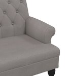 vidaXL Banc avec dossier taupe 120x62x75 5 cm tissu