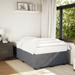 vidaXL Cadre de lit sans matelas gris foncé 120x200 cm velours