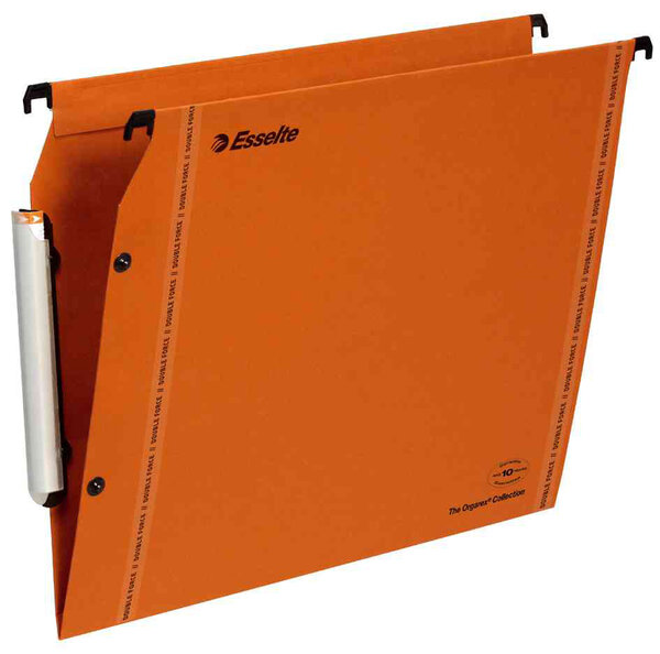 Boîte de 25 dossiers Fond V Orange pour Armoire ESSELTE