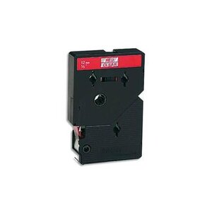 Cassette ruban tc 12mmx7 7m rouge/transparent tc102 brother
