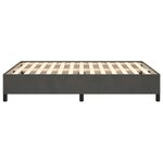 vidaXL Cadre de lit Gris foncé 140x190 cm Velours