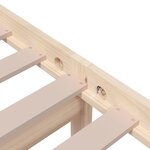 vidaXL Cadre de lit bois massif 75x190 cm petit simple