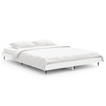 vidaXL Cadre de lit Blanc 140x190 cm bois d'ingénierie