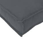 vidaXL Coussins de palette pour siège 2 Pièces Anthracite 40x40x8 cm Tissu Oxford