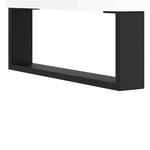 vidaXL Buffets 3 Pièces blanc brillant bois d'ingénierie