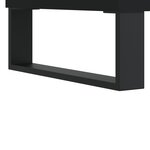 vidaXL Buffet noir 90x34x80 cm bois d'ingénierie