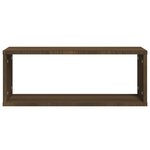 vidaXL Étagères murales cube 2 Pièces Chêne marron Bois d’ingénierie